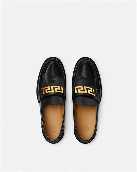 versace scarpe loafer|versace greca loafers male black.